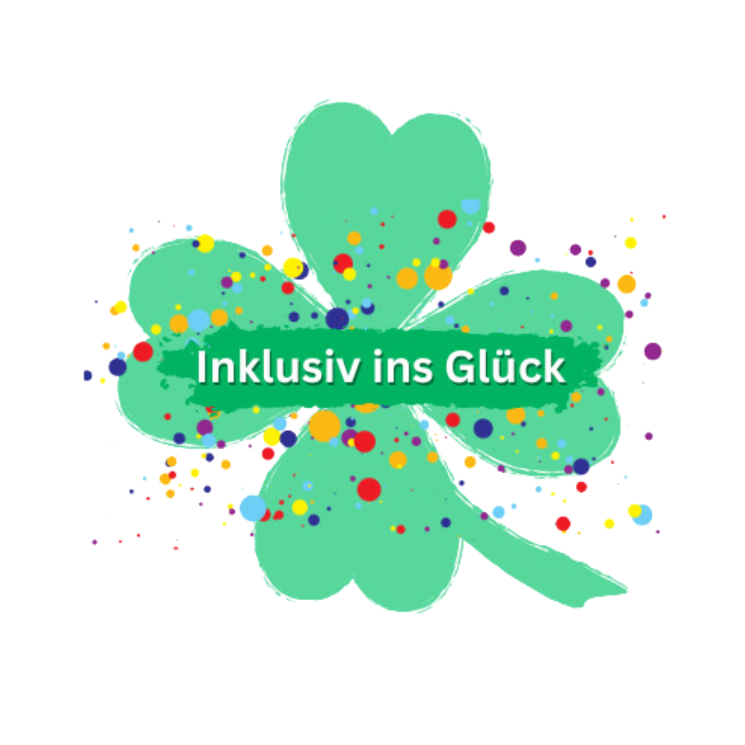 Inklusiv ins Glück - Logo mit Kleeblatt