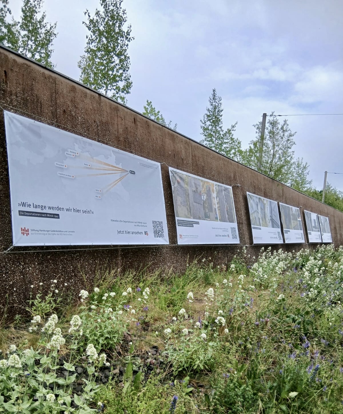Installation Deportationen denk.mal Hannoverscher Bahnhof 2026