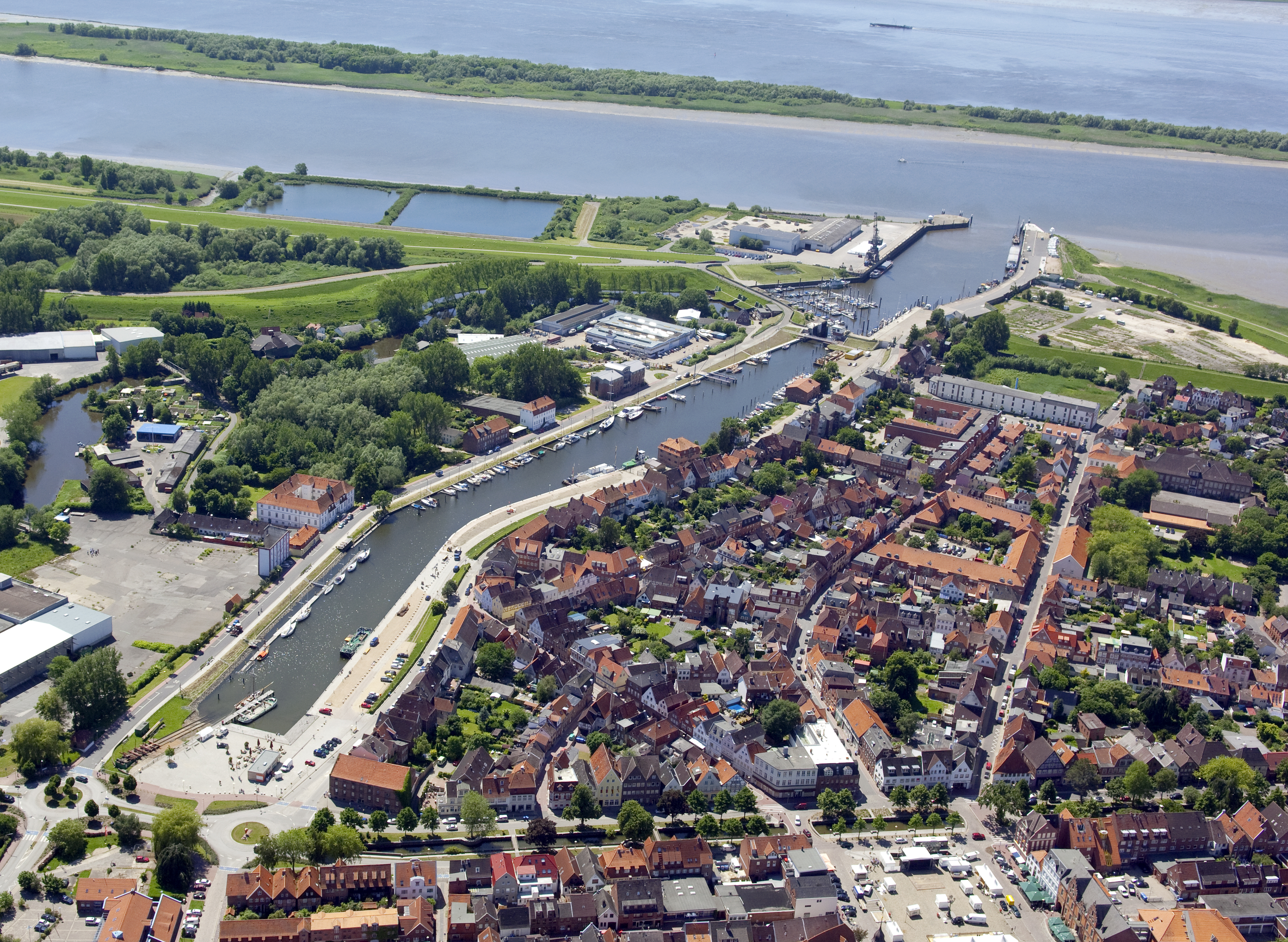 Glückstadt von oben