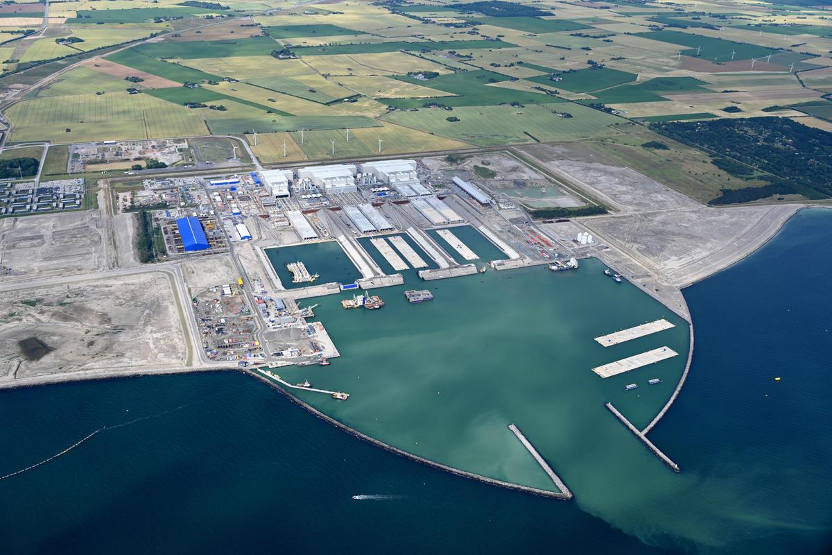 Tunnelelementfabrik in Rodbyhavn