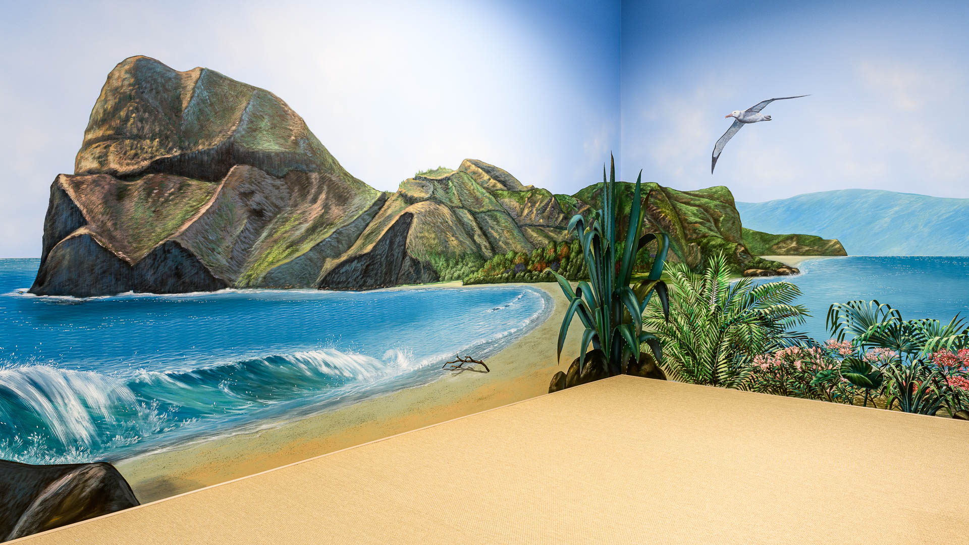 Wandmalerei in der Sunfidelity Sonnenscheune