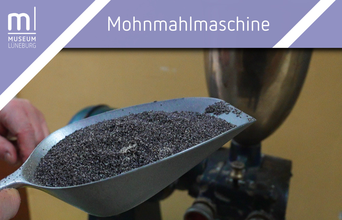 Mohnmahlmaschine im Museum Lüneburg