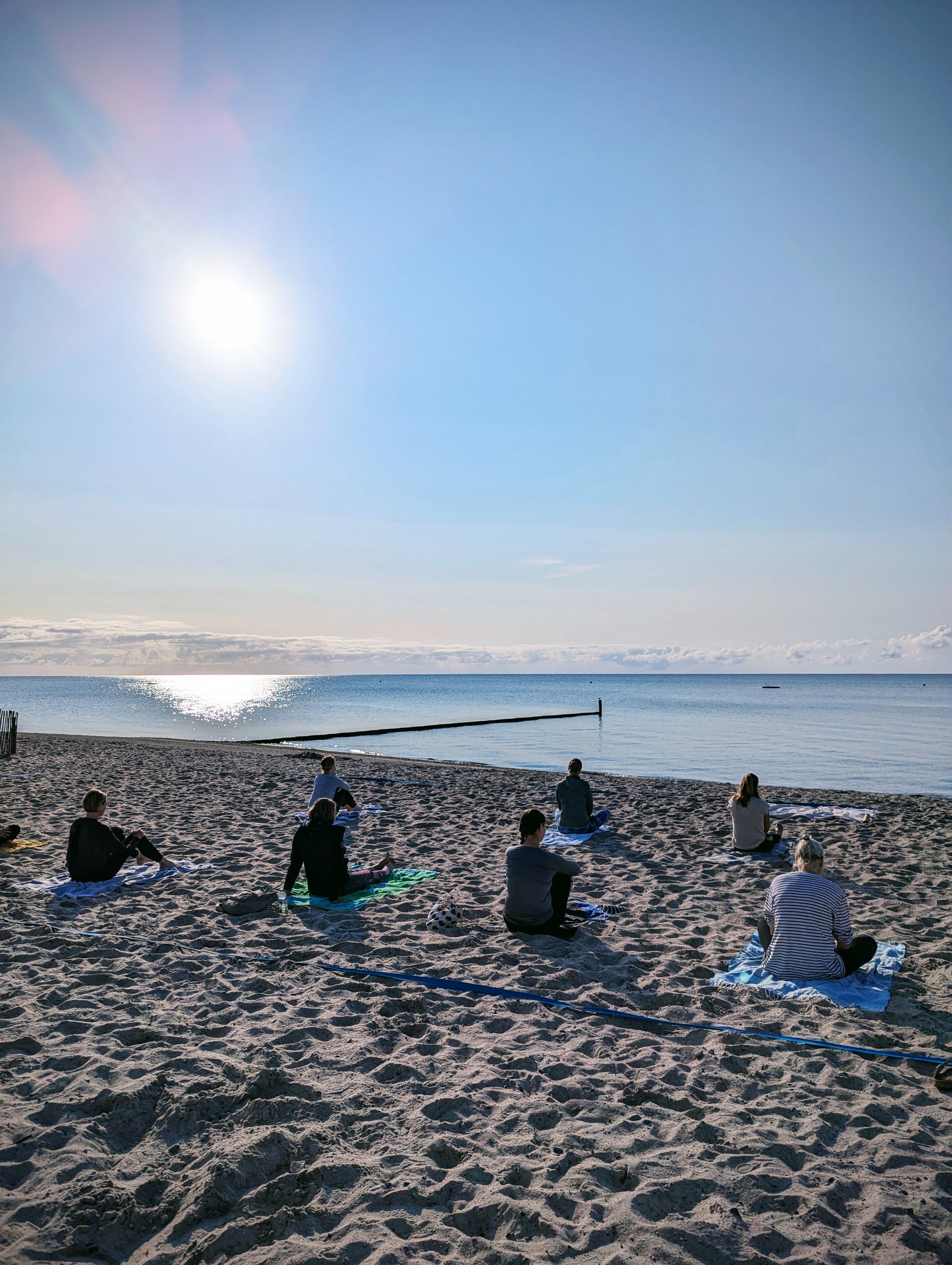 Yoga am Strand