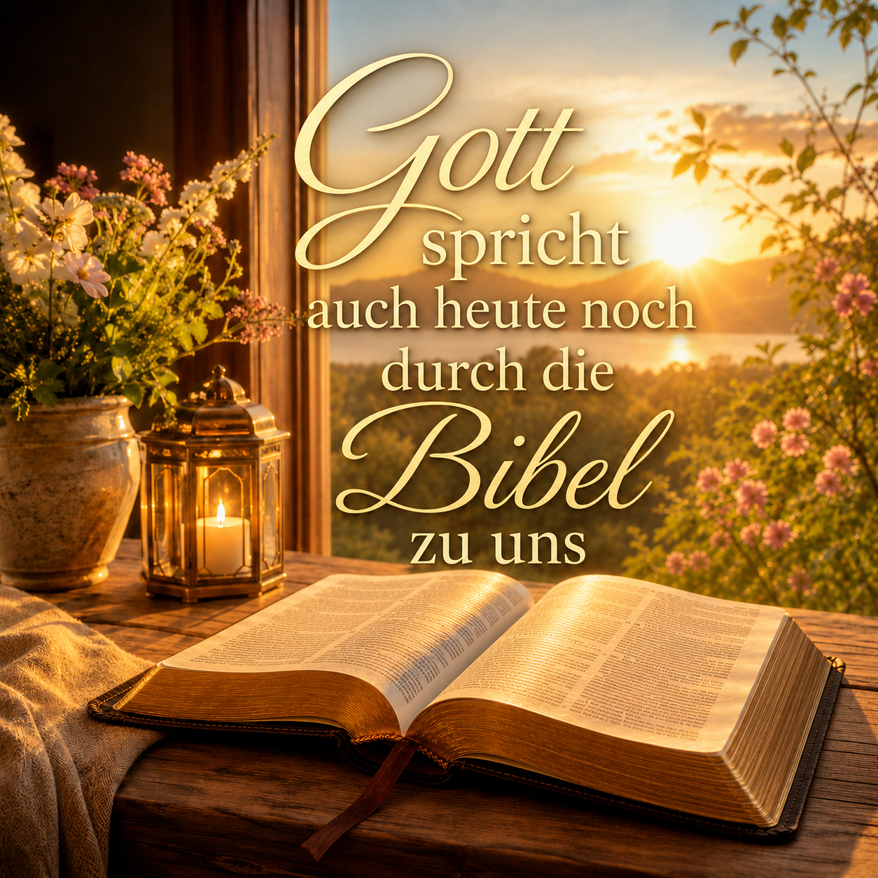 Gott spricht durch die Bibel zu uns