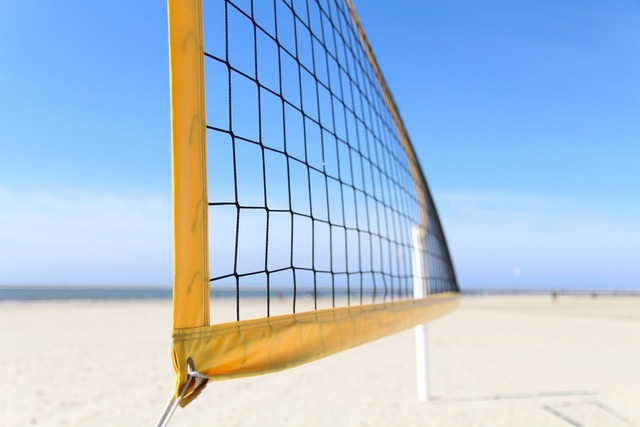 Beachvolleyball am Strand