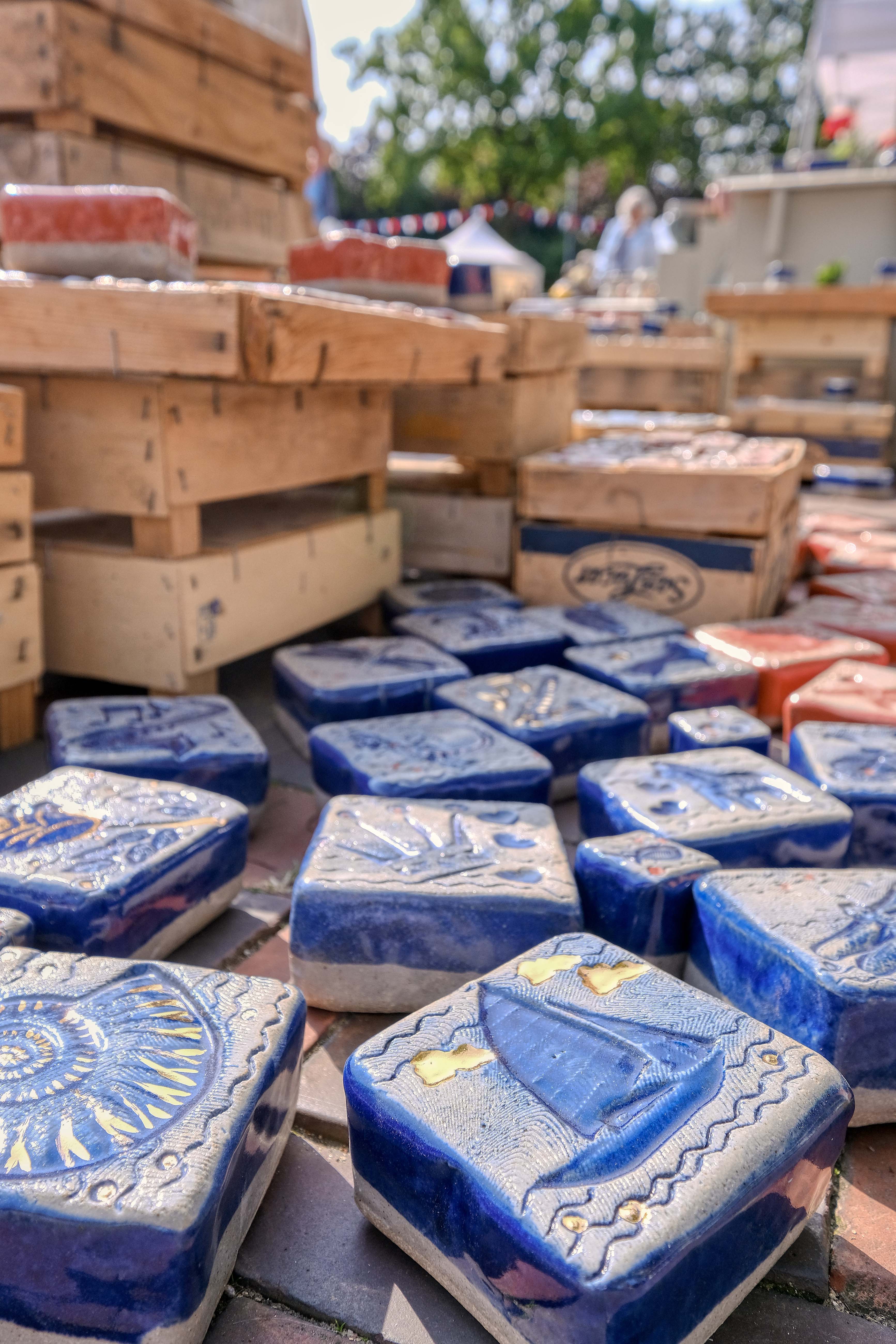 Keramikfliesen auf dem Markt