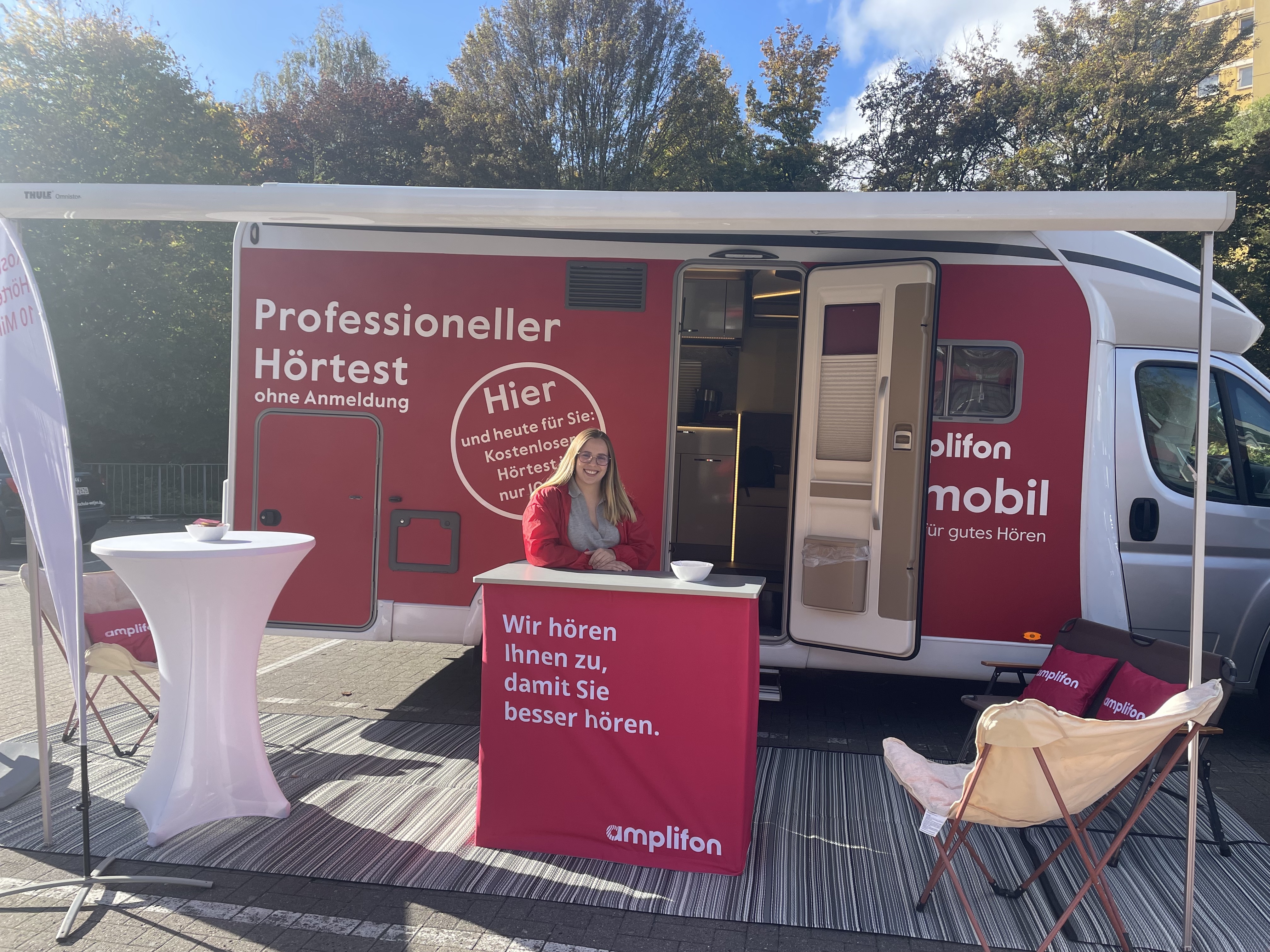 Hörtestmobil im Einsatz