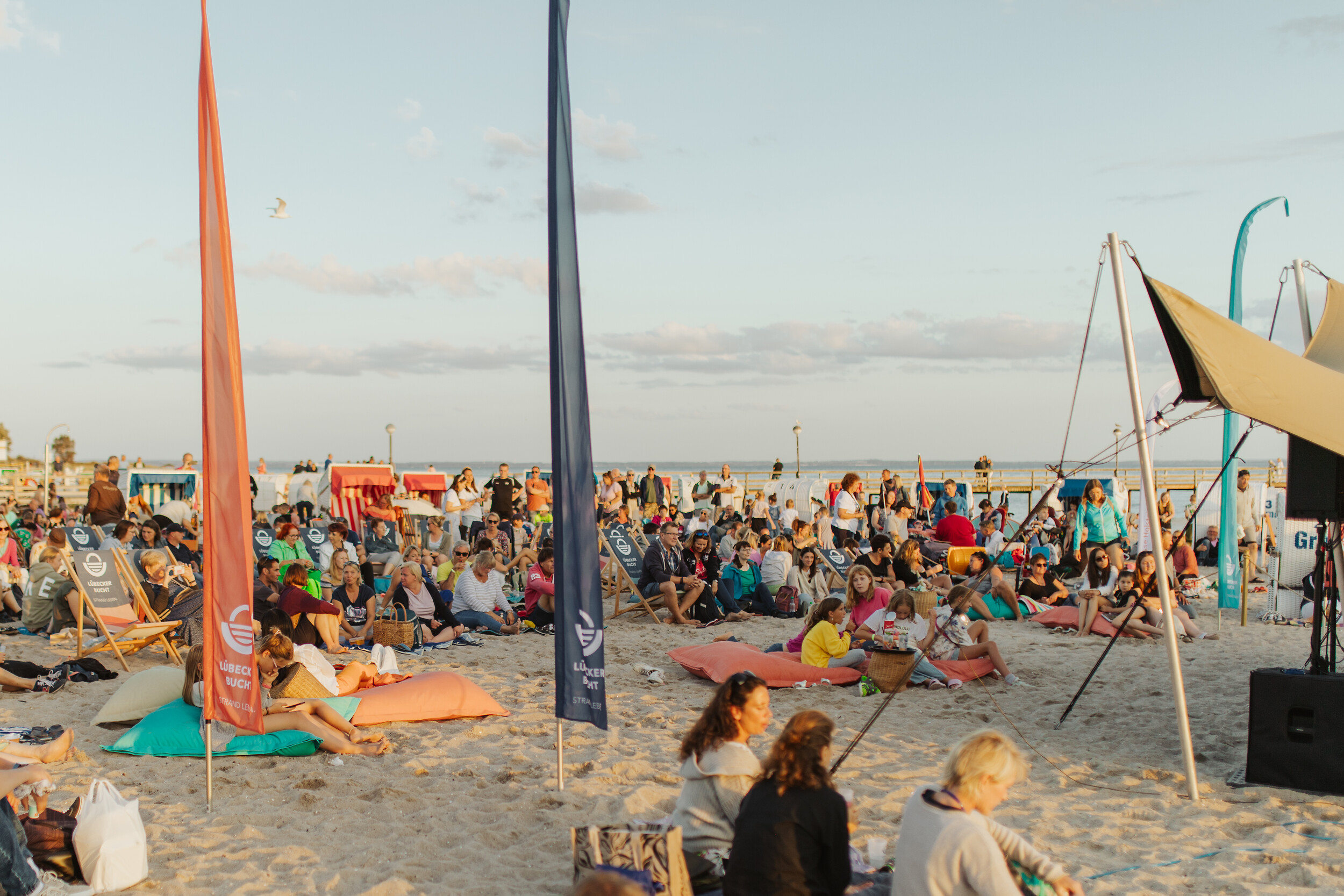 Musik im Strandkorb Pelzerhaken 2023 Publikum TALB Joelle Dörnath
