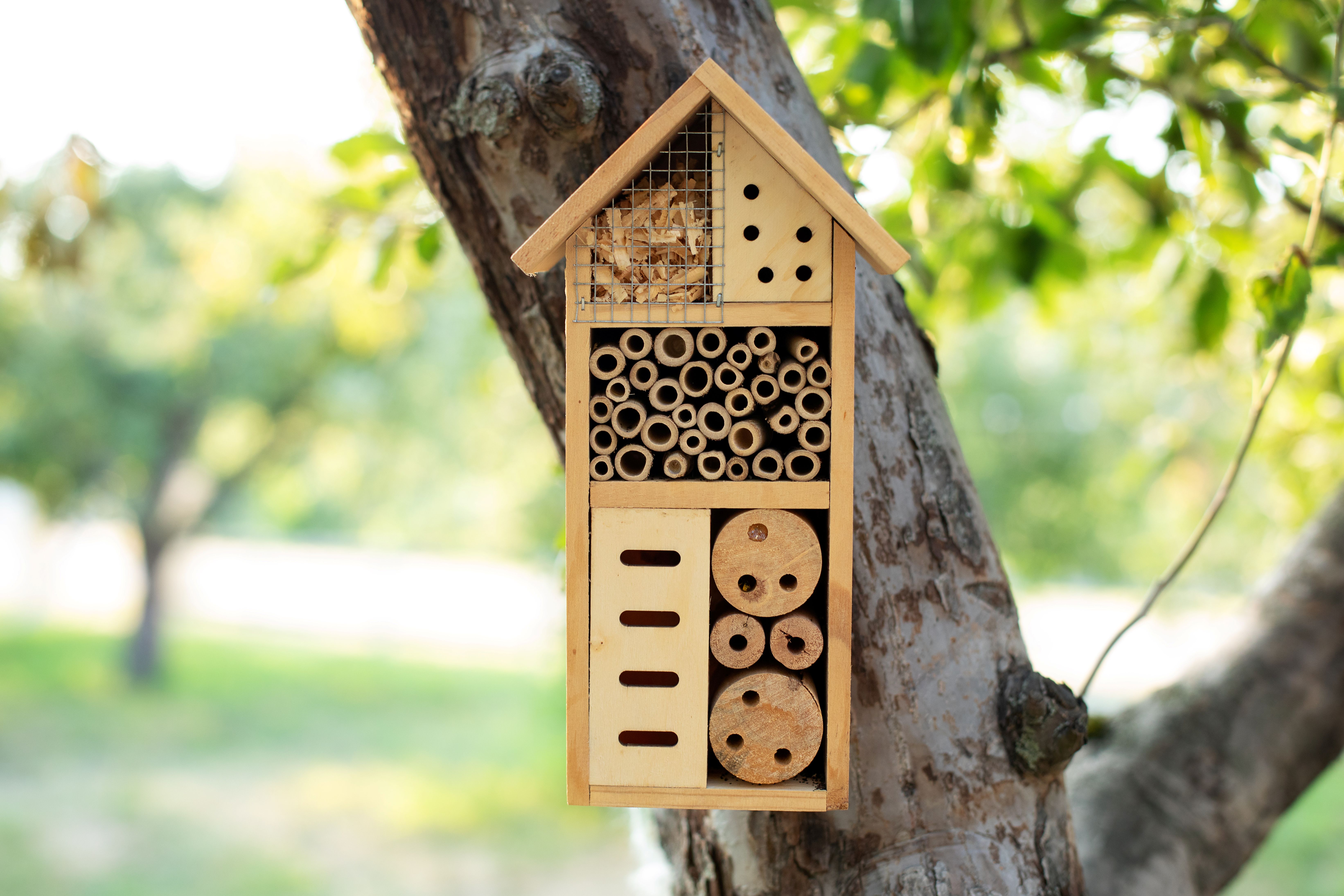 decorative-insect-house-garden-bee-home-hibernation-ecological-gardening