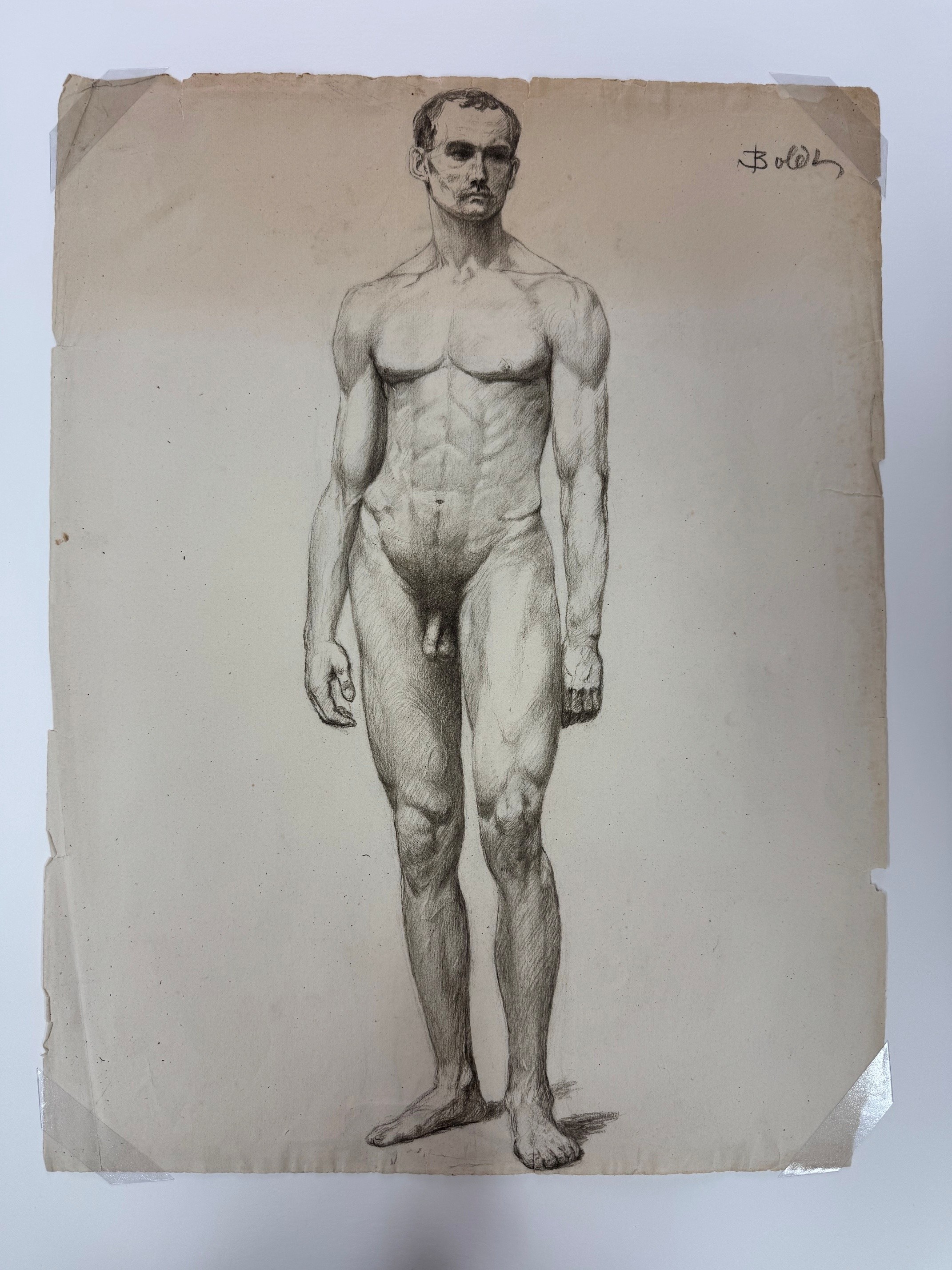 stehender-maennlicher-akt-um1903-leonhard-boldt