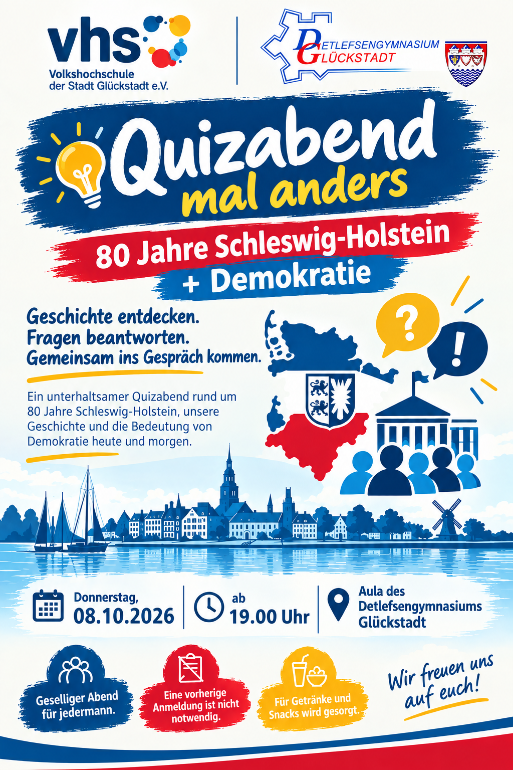 Quizabend mal anders - 80 Jahre Schleswig-Holstein und Demokratie