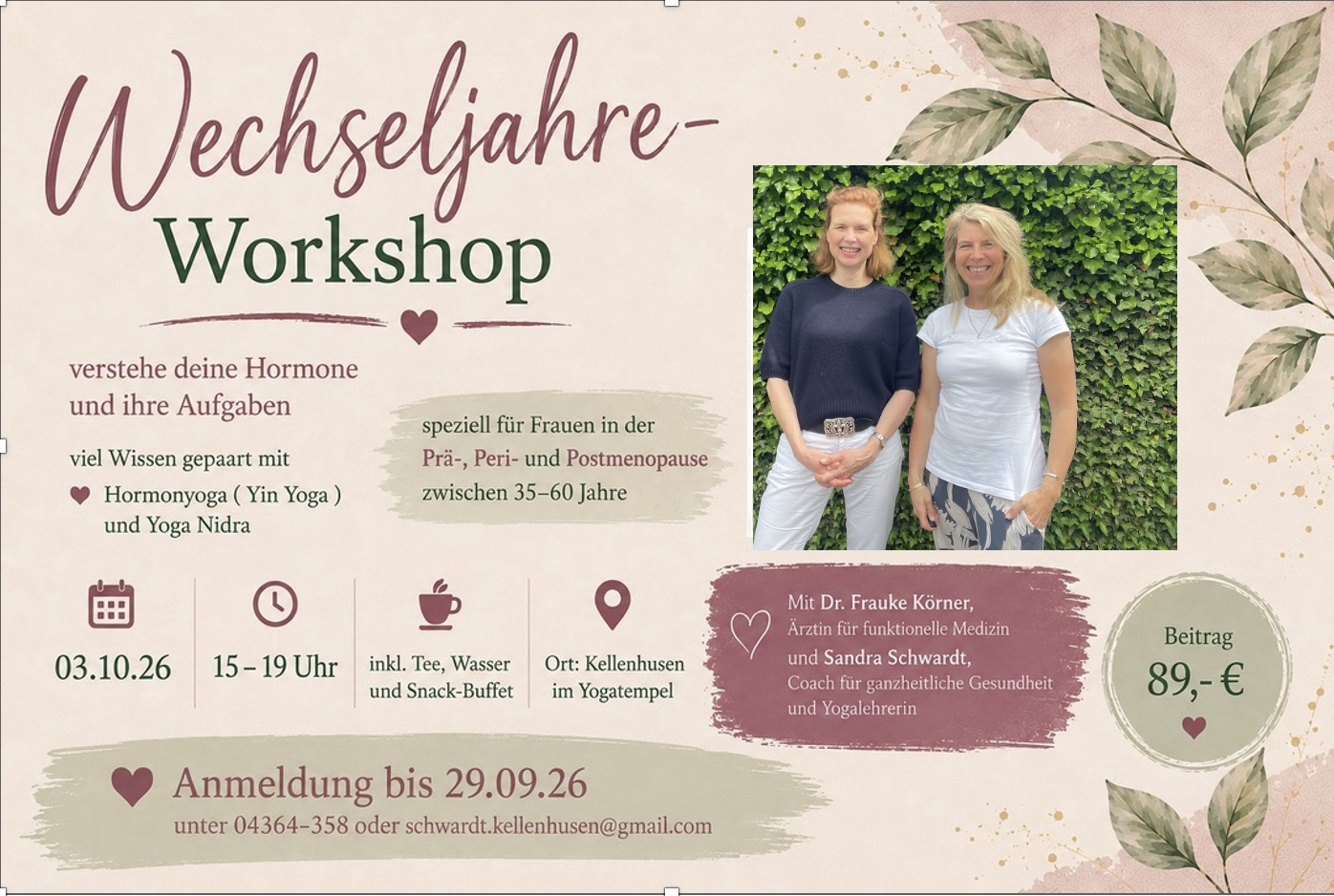 Wechseljahre Workshop