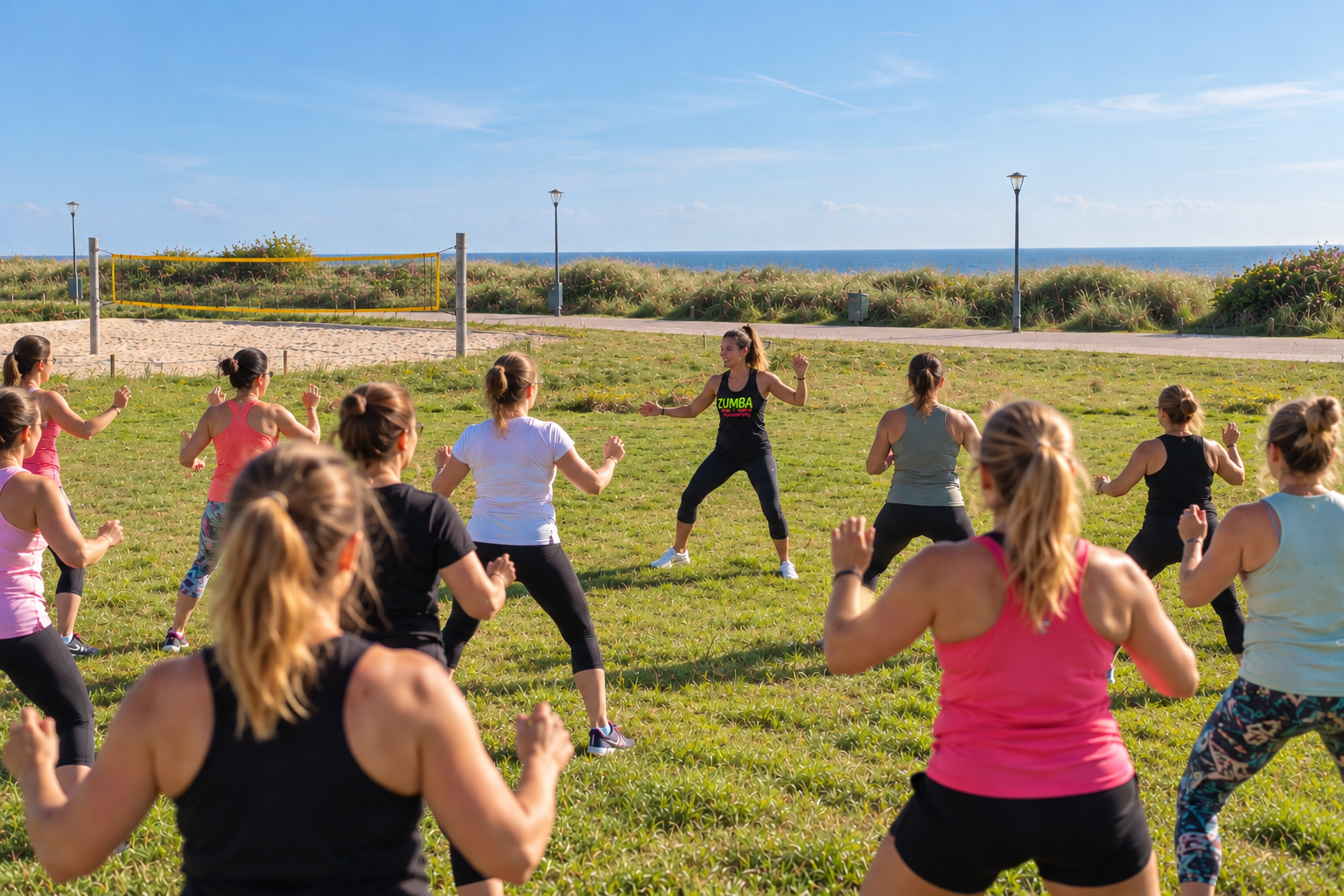 Zumba am Südstrand