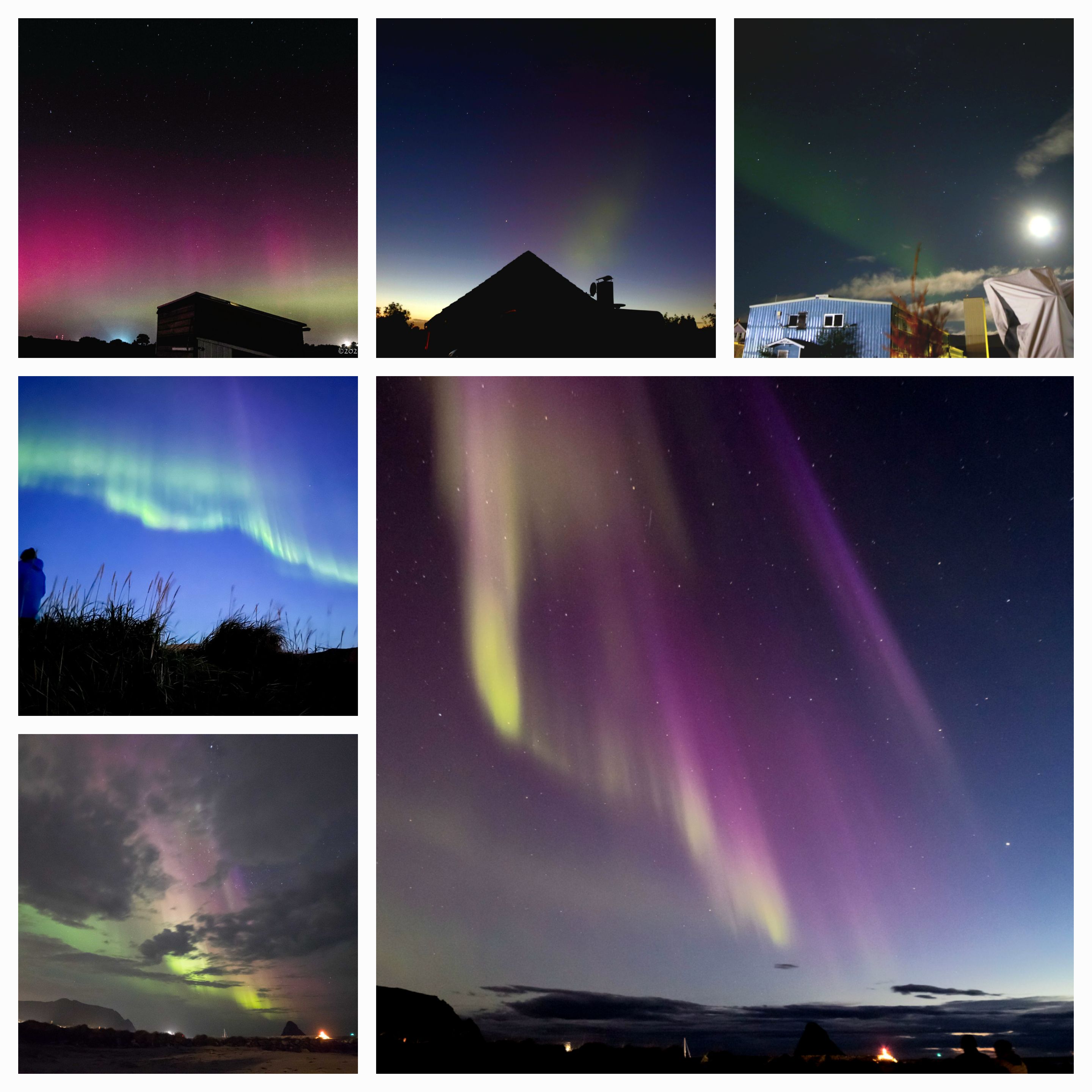Polarlichter in der Arktis und über OH