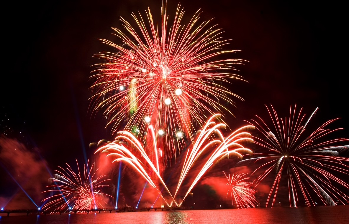 funkelndes Feuerwerk