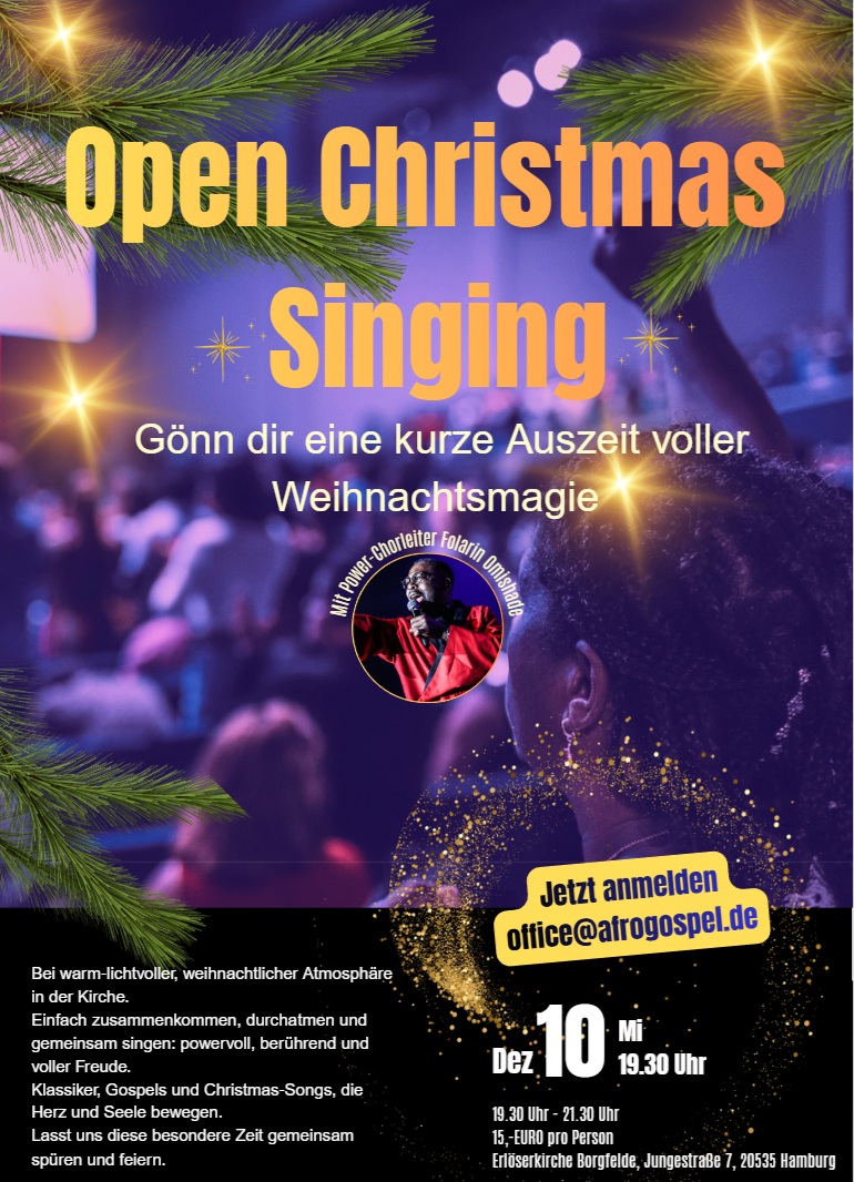 Open Christmas Singing - 19.30