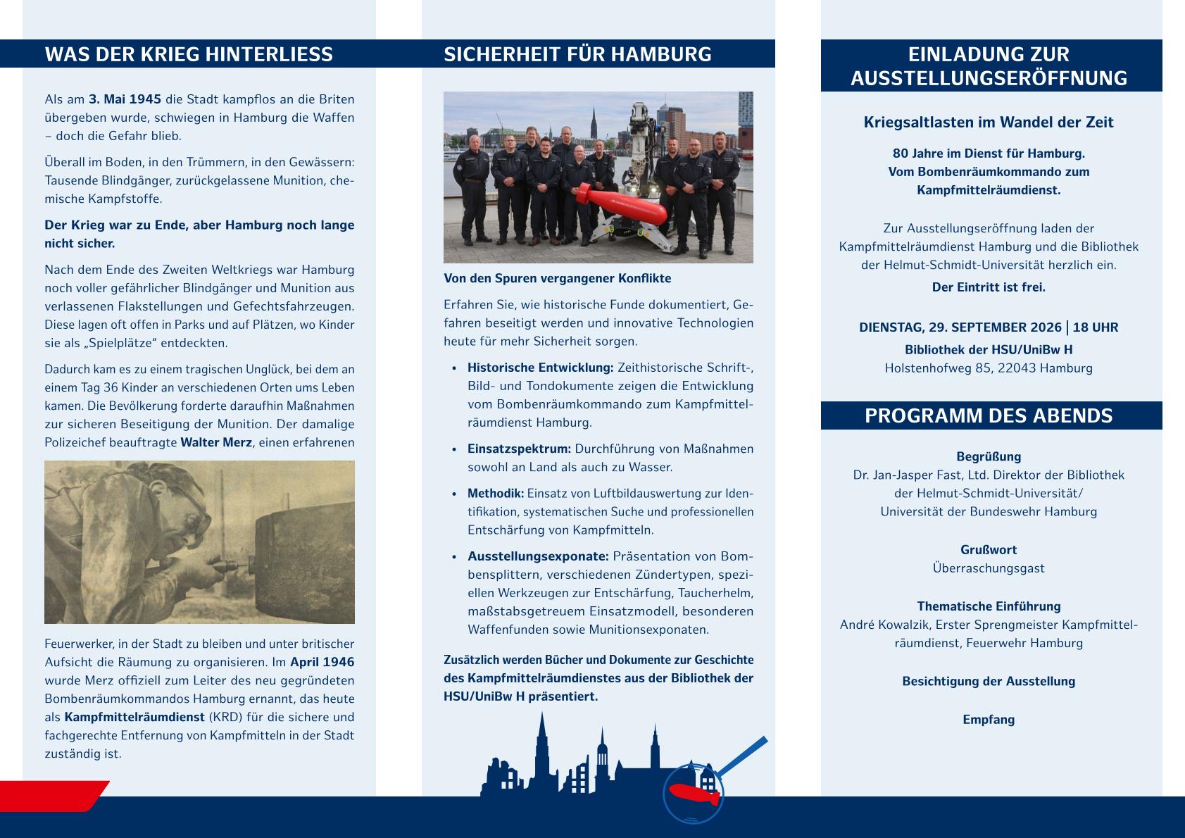 Flyer 80 Jahre Kampfmittelräumdienst 2