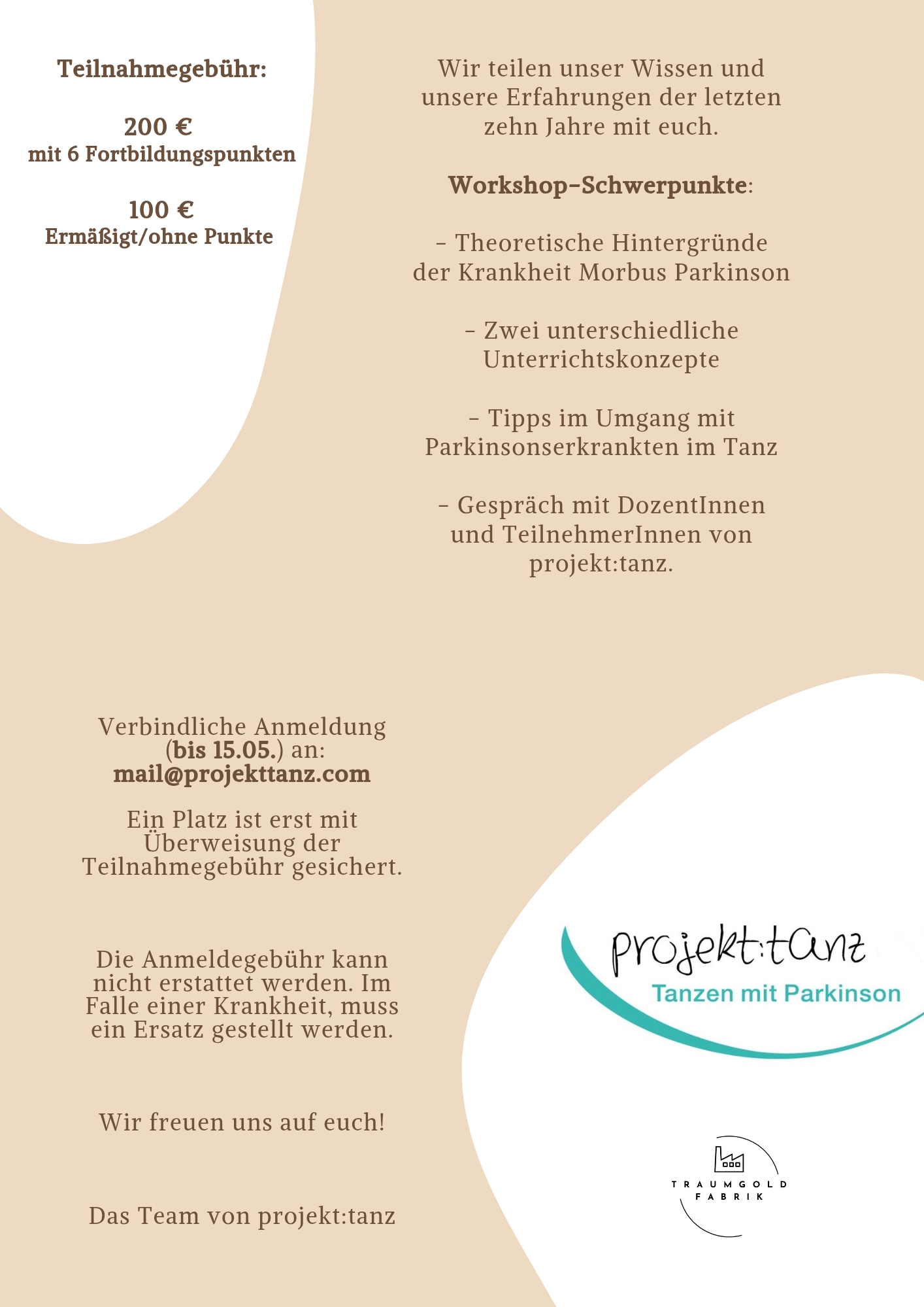 Flyer Fortbildung