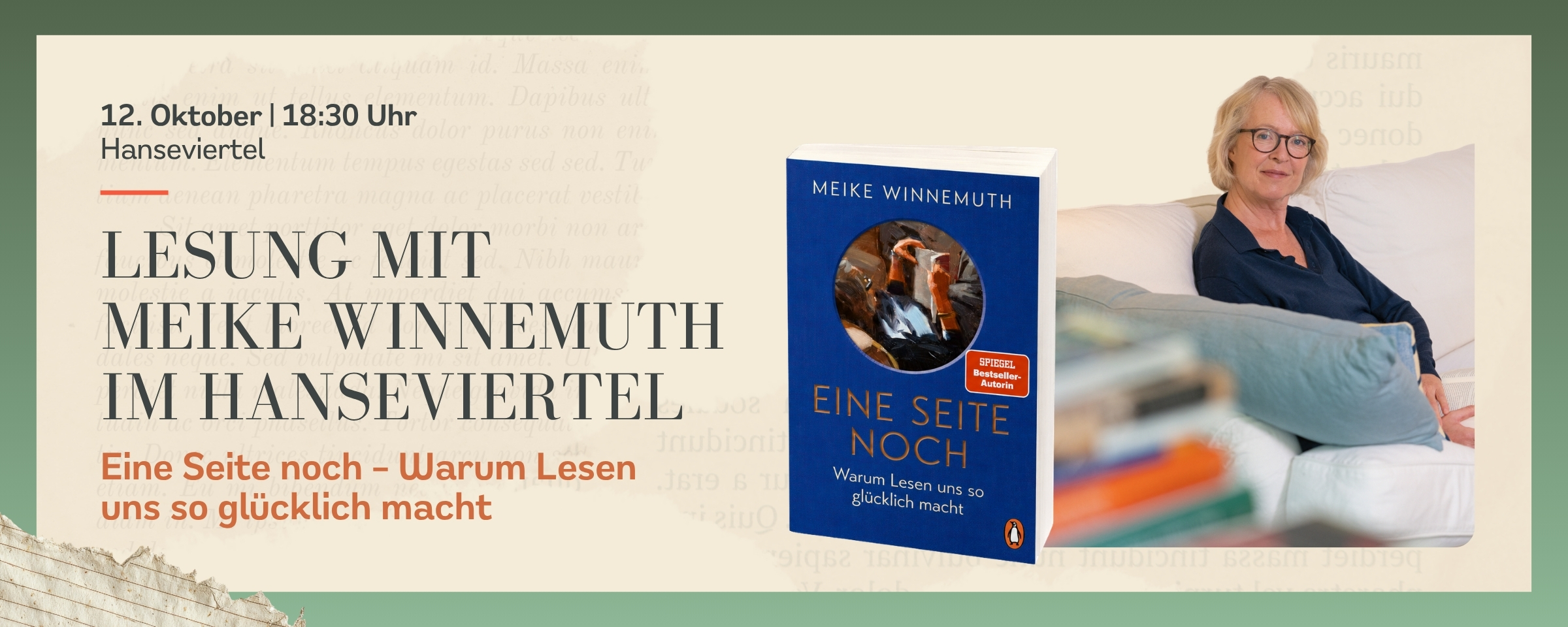 Hanseviertel Lesung Meike Winnemuth