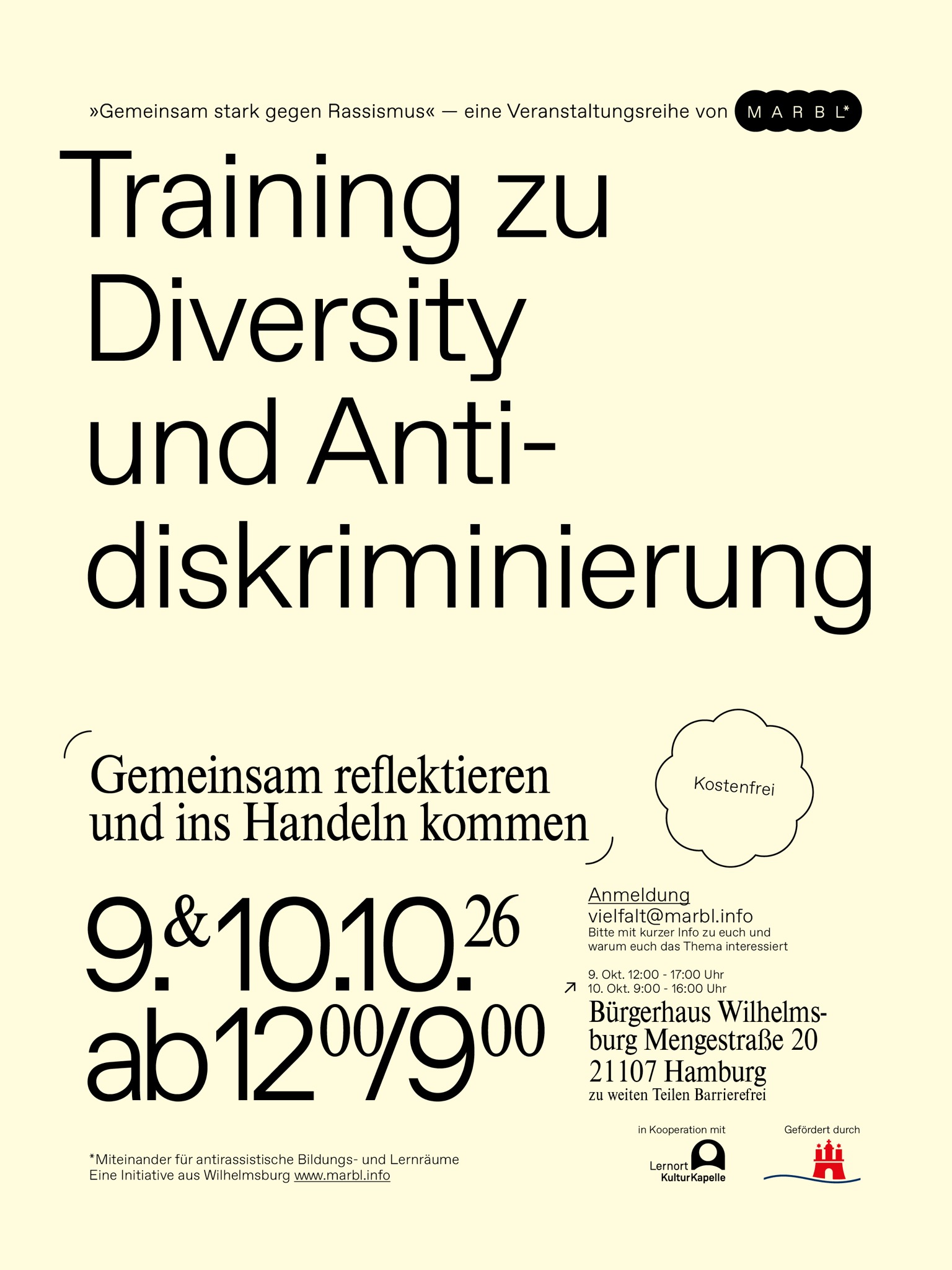 Flyer Training Diversity und Antidiskriminierung