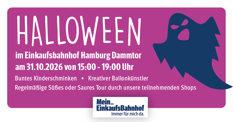 Halloween-Kinderaktionstag im Bahnhof Hamburg Dammtor