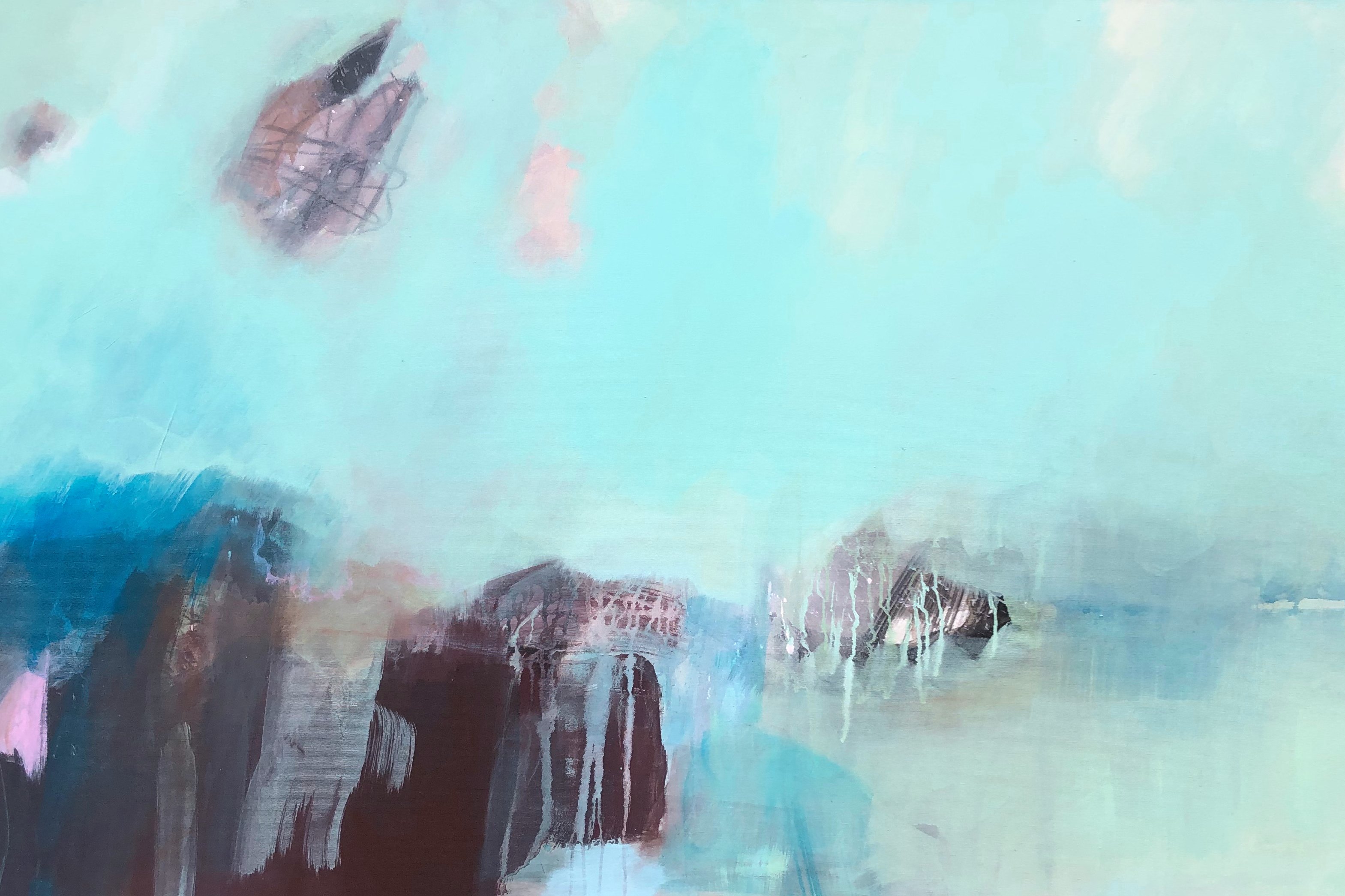 newhorizons , 100 x 180 cm, Acryl auf Leinwand (Ausschnitt)
