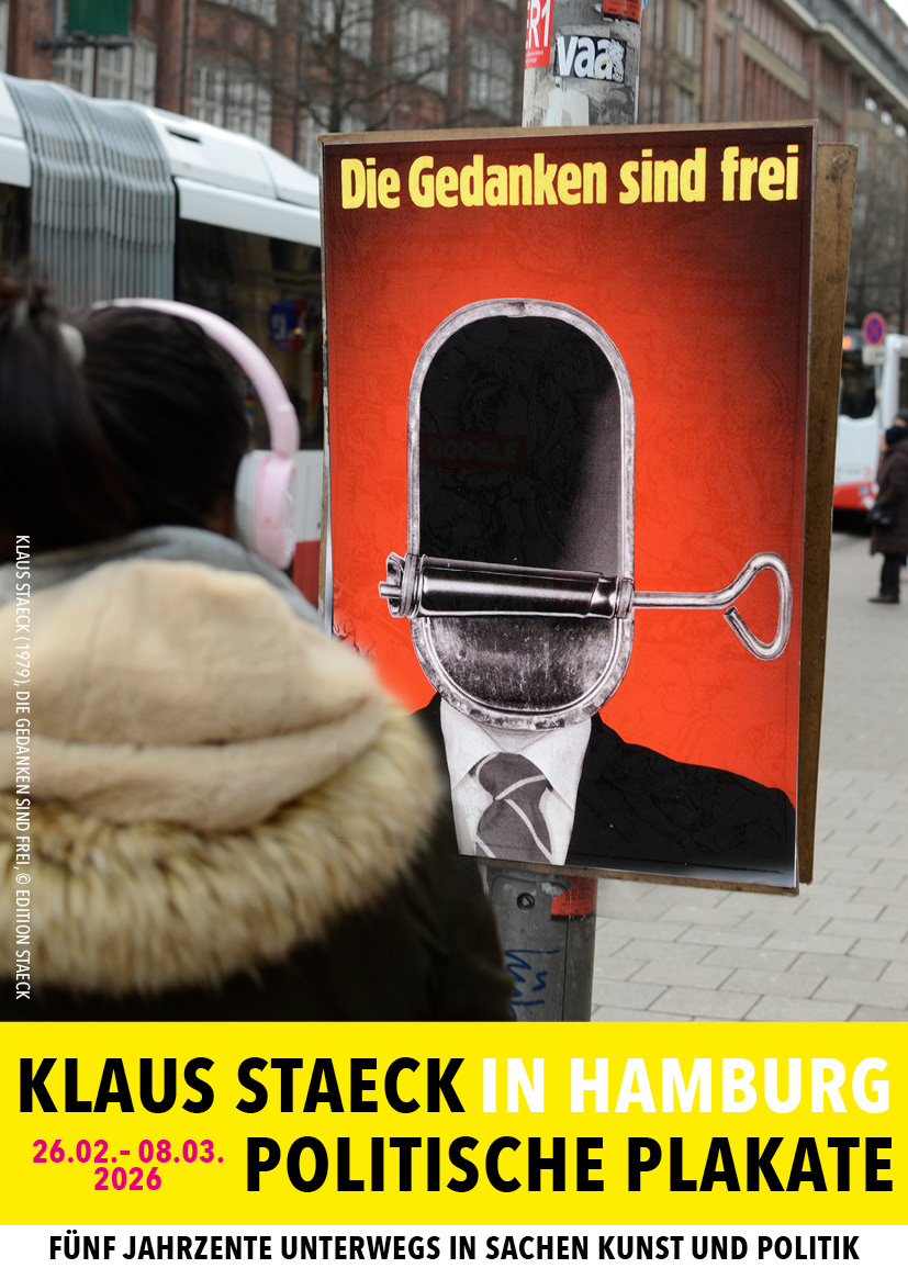 Klaus Staeck (1979), Die Gedanken sind frei