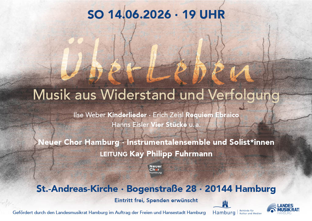 Überleben Chorkonzert Neuer Chor Hamburg 2026Juni14