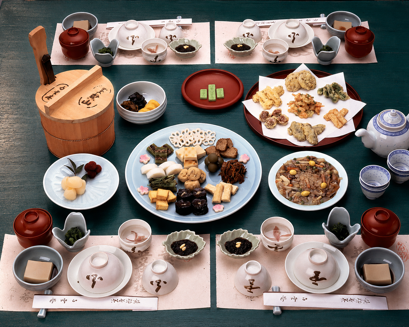 Fucha Ryori Food, background AI-enhanced