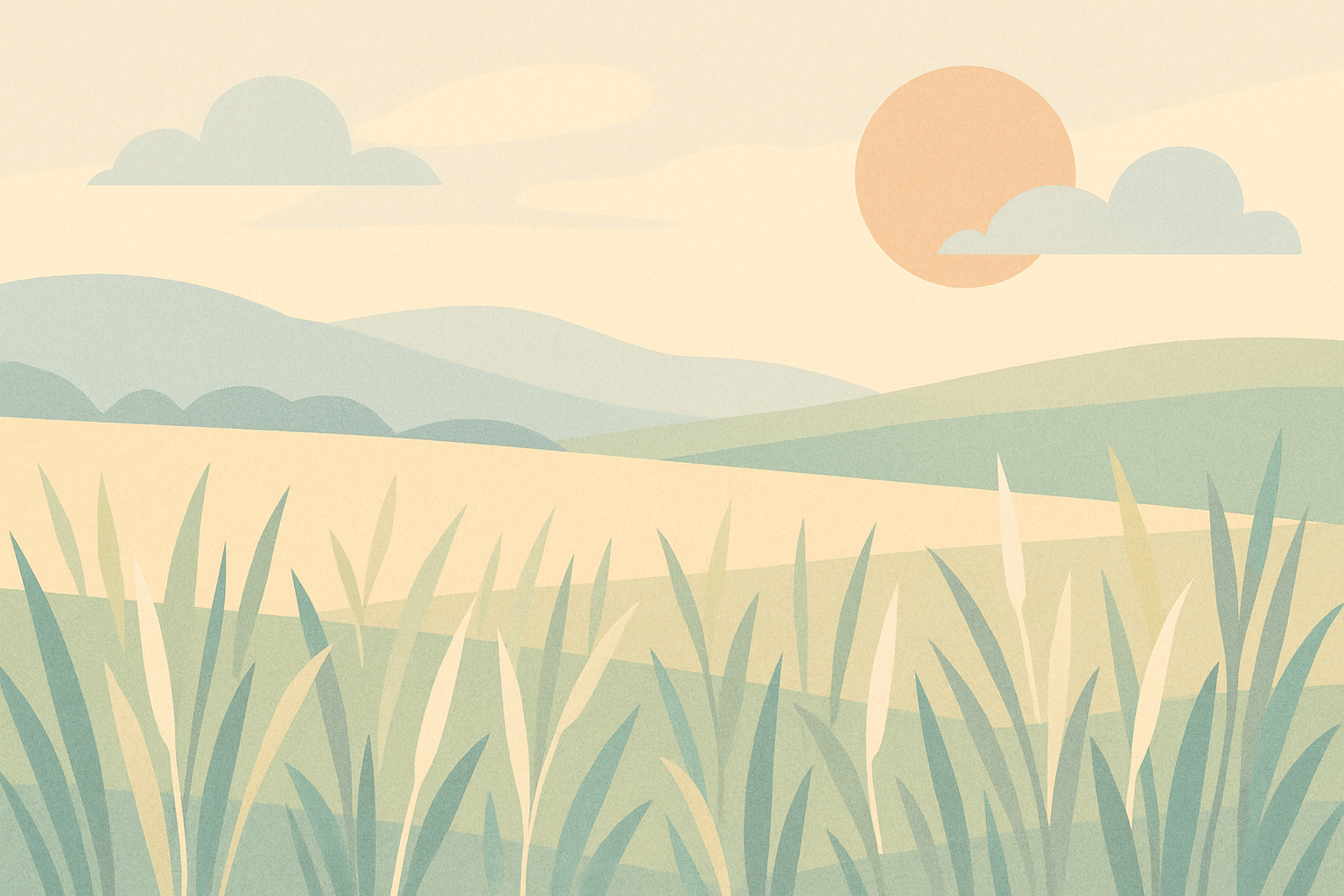 Symbolbild Wiese - Naturnahe Illustration