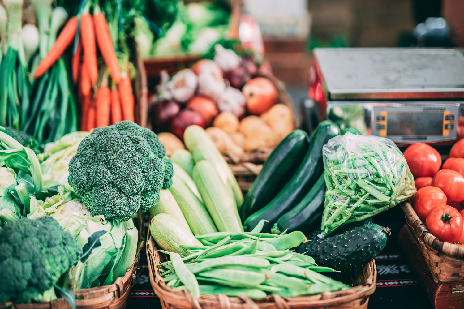 Wochenmarkt-Gemüse